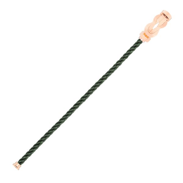 Bracelet cable Chance Infinie en or rose, grand modèle