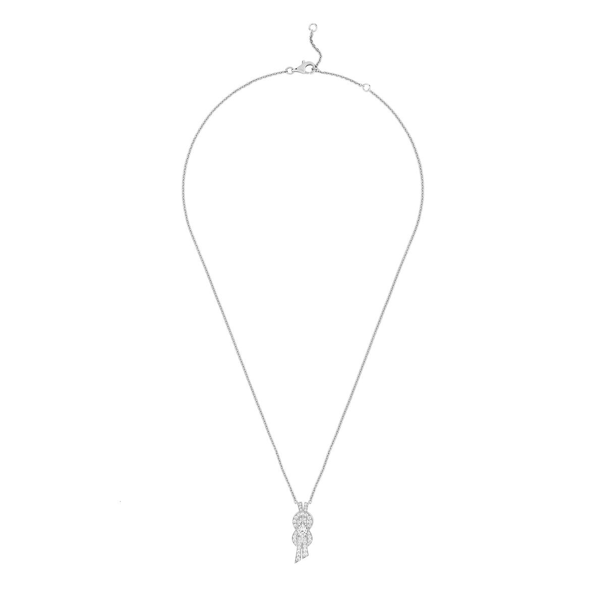 Chance Infinie Medium White Gold and Diamond Pendant