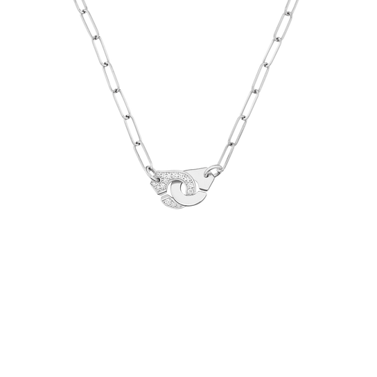 /Dinh Van Menottes R10 White Gold and Diamond Pavé Necklace 654112 Front image number 0