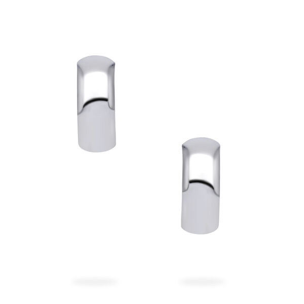 Sterling Silver 13 &times; 5 mm Hoop Earrings