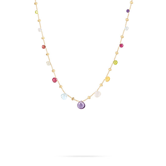 marco bicego paradise yellow gold mixed gemstone graduated short necklace cb1865 mix01y02 image number 0