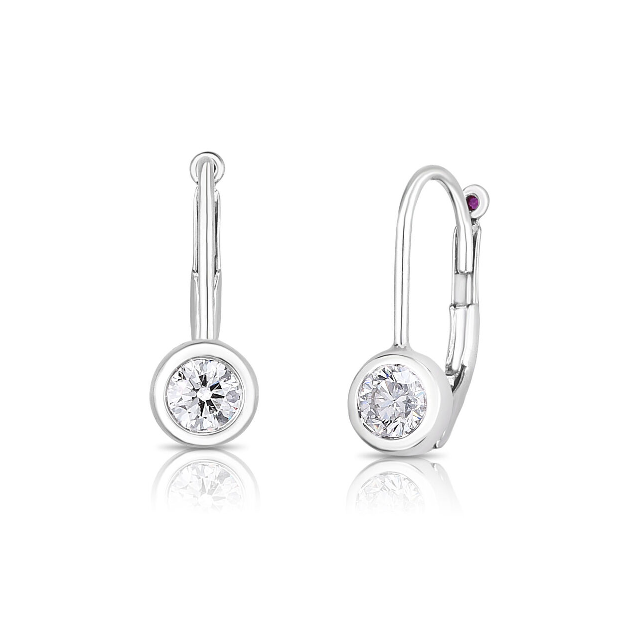 Diamonds By The Inch White Gold and Diamond Earrings image number 0
