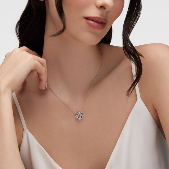 Guilloché Sterling Silver Pendant, Medium image number 1