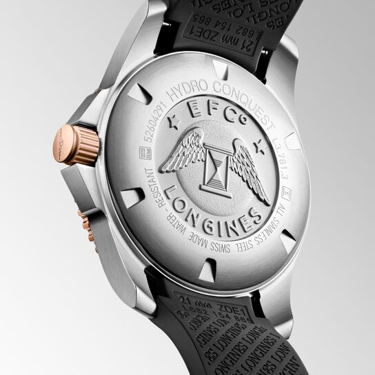 longines hydroconquest automatic 41 mm stainless steel l3.781.3.58.9 back image number 2