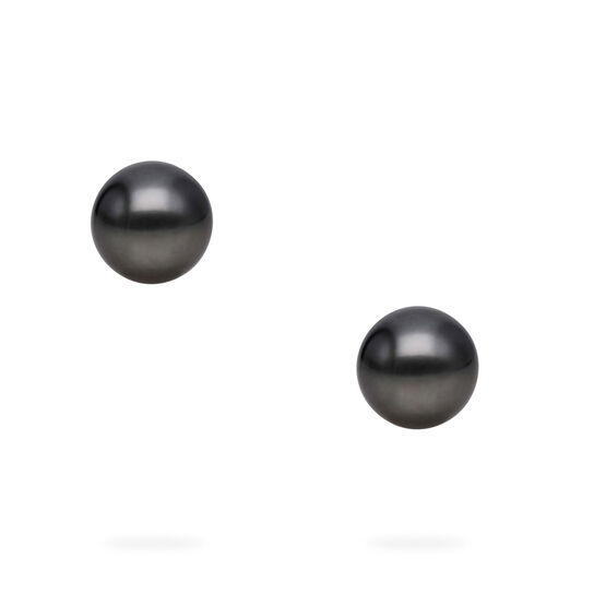 Birks Pearls Boucles d'oreilles en perles de Tahiti de 10 &agrave; 10,5 mm, en or blanc image number 2