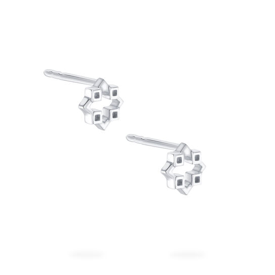 bijoux birks iconic silver muse earrings image number 3
