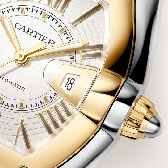 Cartier Roadster Large Automatic 47 X 39 mm Stainless Steel and Yellow Gold image number 3
