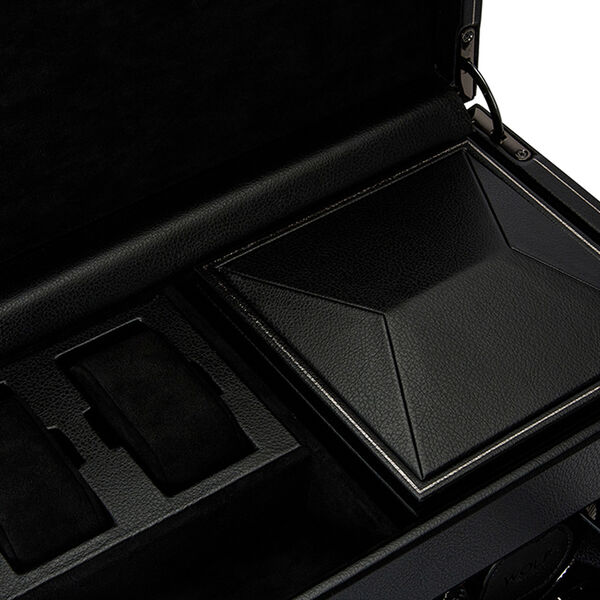 Remontoir de montre British Racing 2 pièces avec rangement noir
