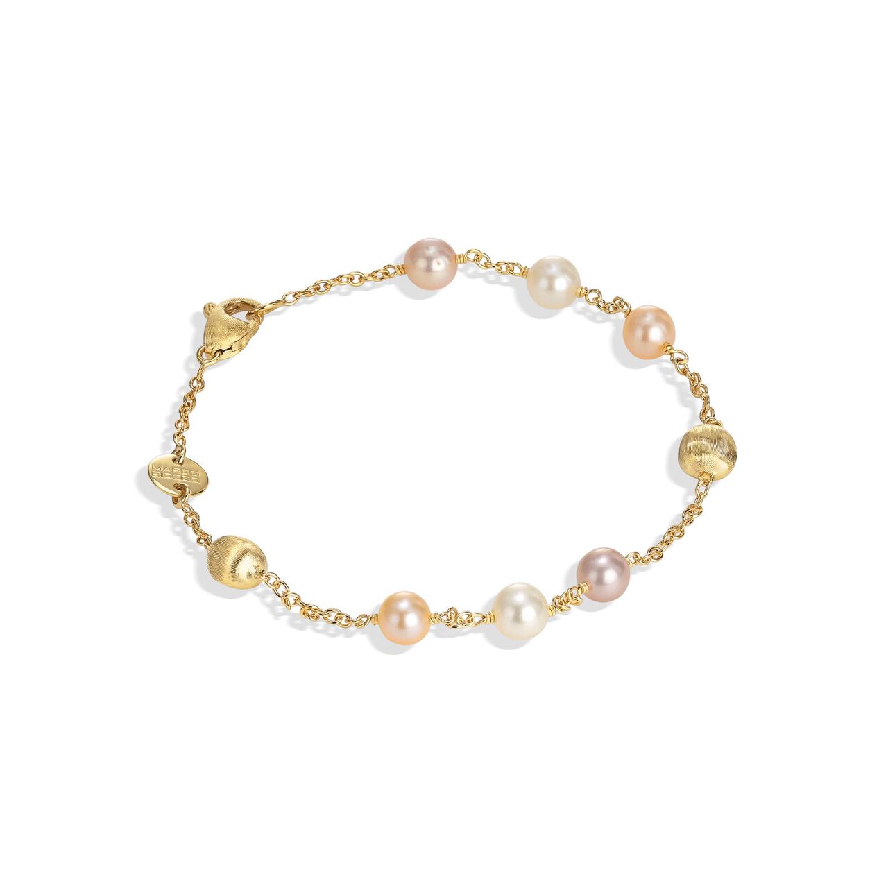 marco bicego africa pearl collection yellow gold and pearl single strand bracelet bb2534 pl36 y image number 0
