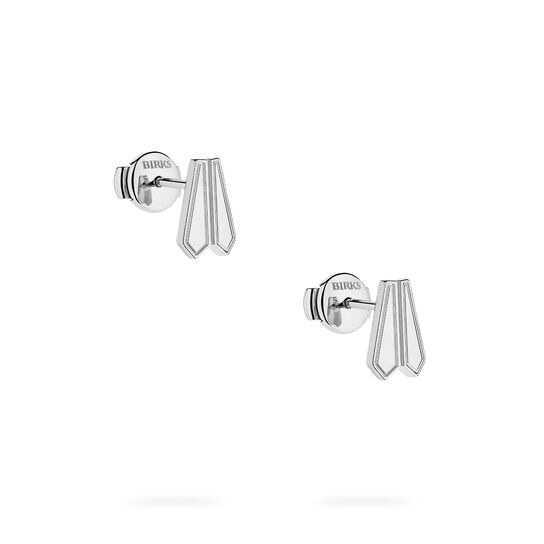 Birks Beekeeper Sterling Silver Stud Earrings image number 2