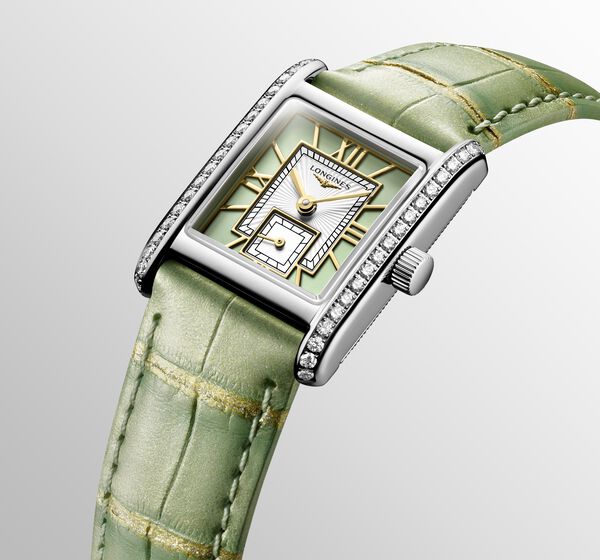 Mini DolceVita Quartz 21 X 29 mm Stainless Steel and Diamond