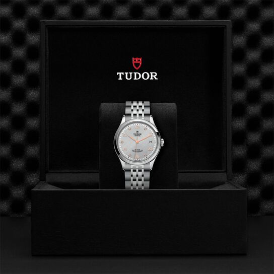 TUDOR 1926 36 mm automatique en acier inoxydable et diamants en boîte image number 4