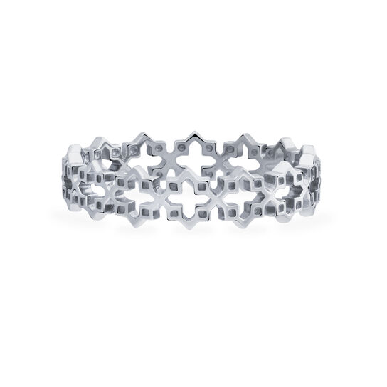 bijoux birks iconic silver stackable muse ring image number 0