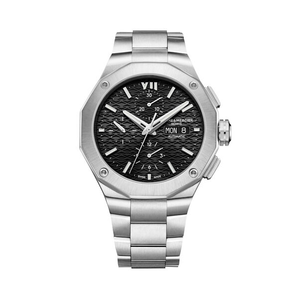Riviera 43 mm chronographe automatique en acier inoxydable