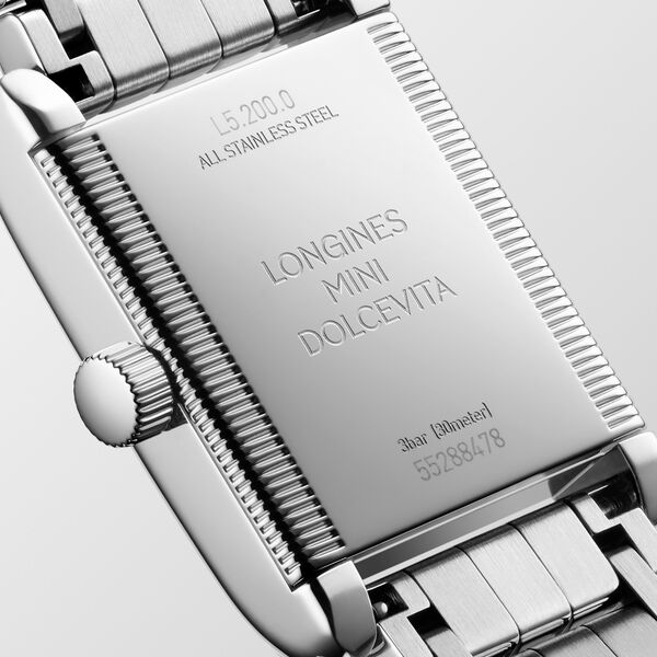 Mini DolceVita Quartz 21 X 29 mm Stainless Steel and Diamond