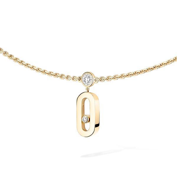 Move Uno Yellow Gold and Diamond Chocker