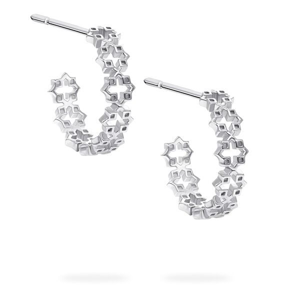 Sterling Silver Muse 18 mm Hoop Earrings