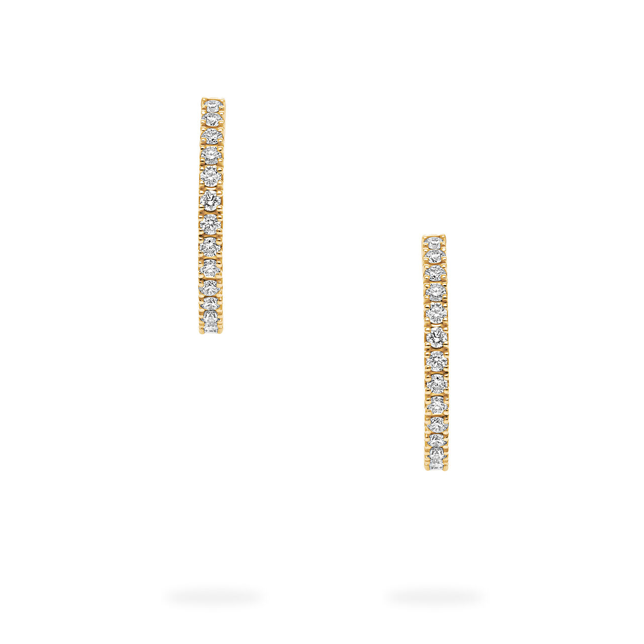 Birks Iconic Boucles d&rsquo;oreilles anneaux Ros&eacute;e du Matin en or jaune 15 mm image number 2