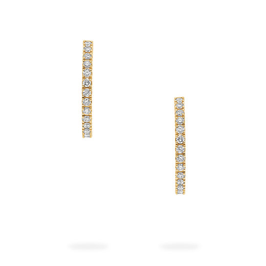 Birks Iconic Boucles d&rsquo;oreilles anneaux Ros&eacute;e du Matin en or jaune 15 mm image number 2