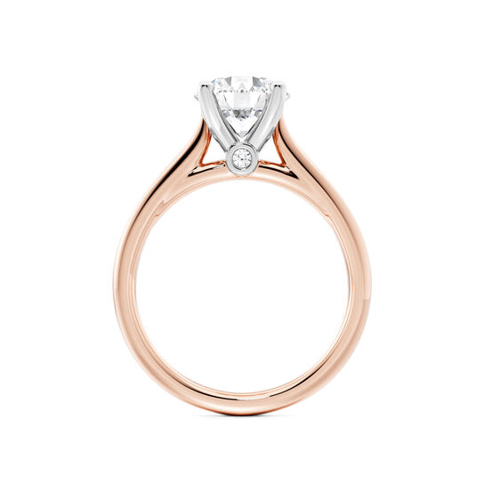 Birks 1879 Rose Gold Round Solitaire Diamond Engagement Ring image number 1