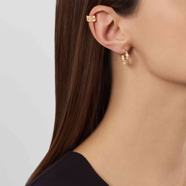 Bee de Chaumet Small Rose Gold and Diamond Single Cuff Earring
