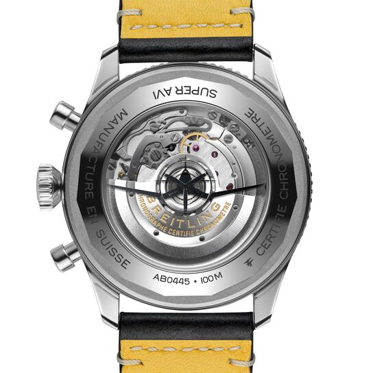 breitling super avi b04 gmt 46 corsair steel ab04451a1c1x1 back image number 1
