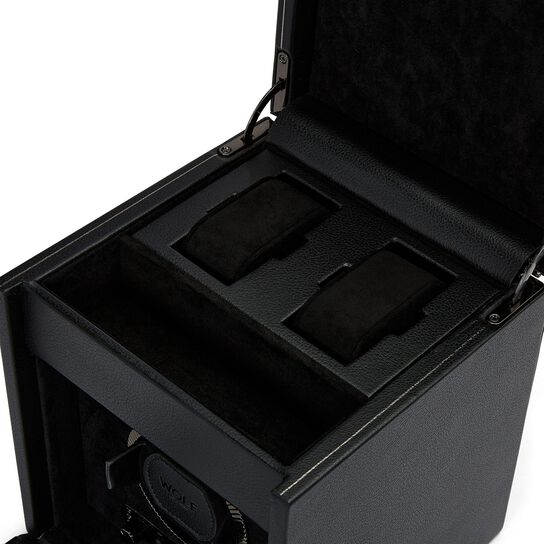 WOLF British Racing Black 1 Piece Watch Winder with Storage -  Winder image number 3