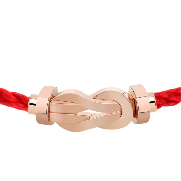 Bracelet cable Chance Infinie en or rose, grand modèle