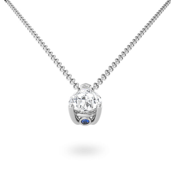 Pendentif avec diamant solitaire taille poire