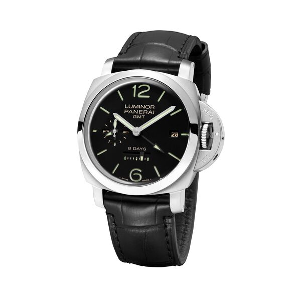 Luminor 8 Days Power Reserve GMT Steel Manual 44mm