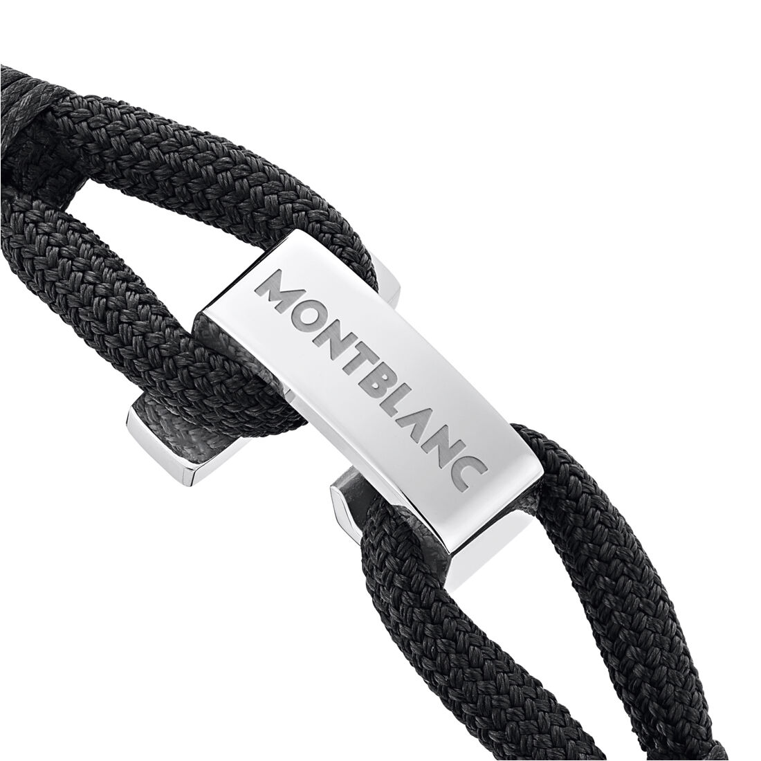 Wrap Me Black Nylon and Stainless Steel Bracelet
