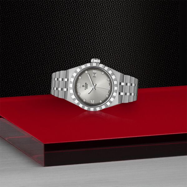 TUDOR Royal Automatic 28 mm Stainless Steel and Diamond