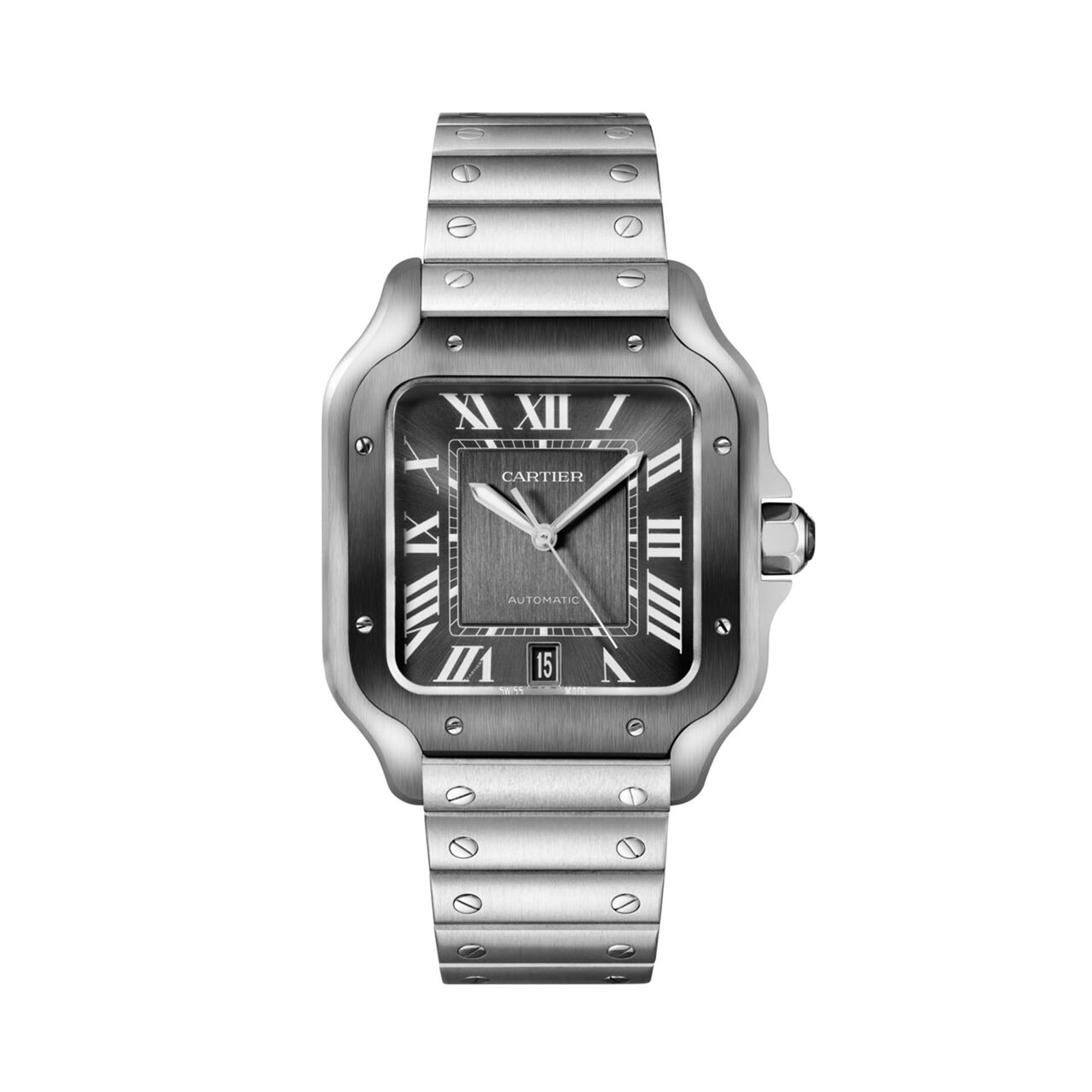 Santos de Cartier Large Automatic 40 mm ADLC Stainless Steel image number 1