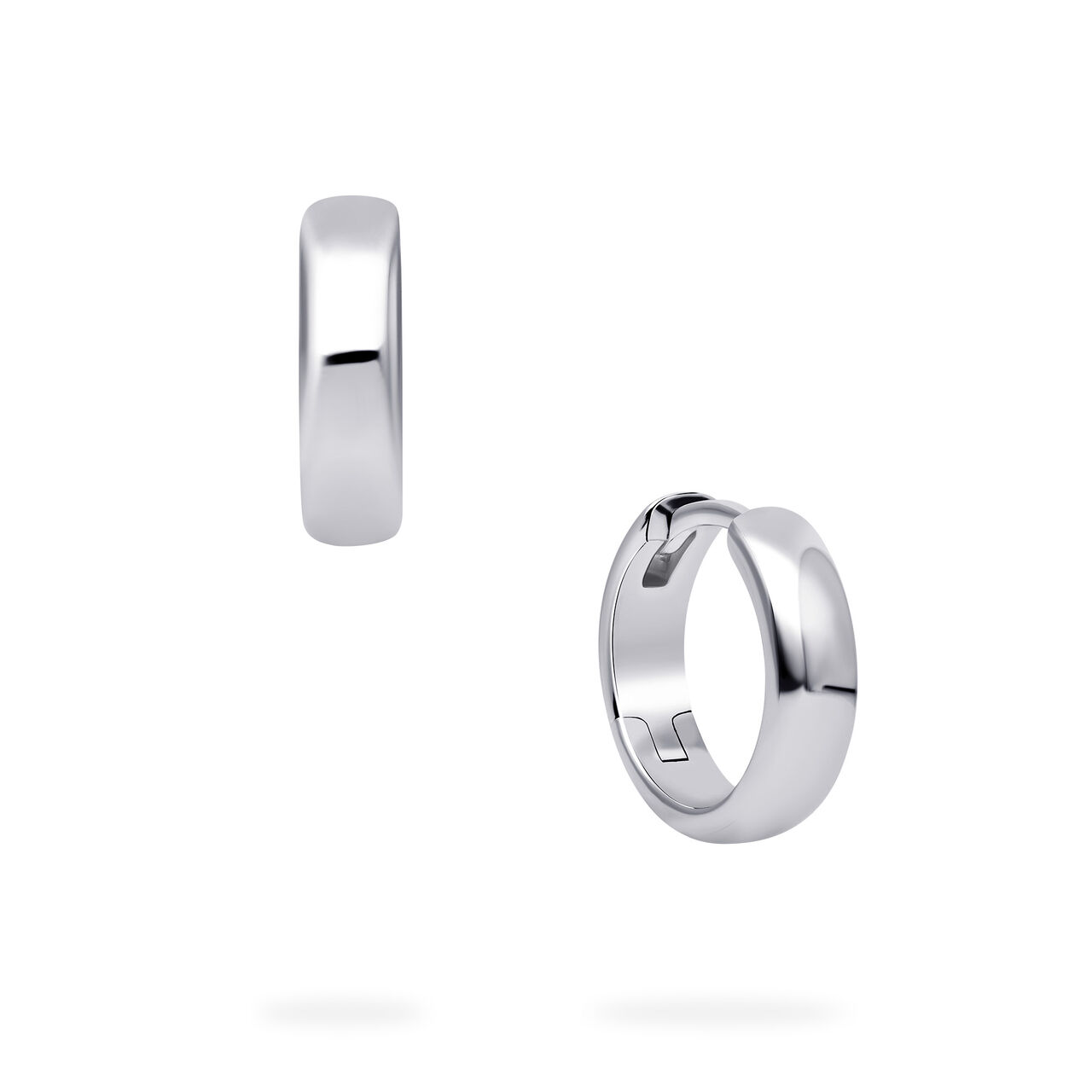 Birks Essentials Sterling Silver 13 mm Huggie Earrings image number 0