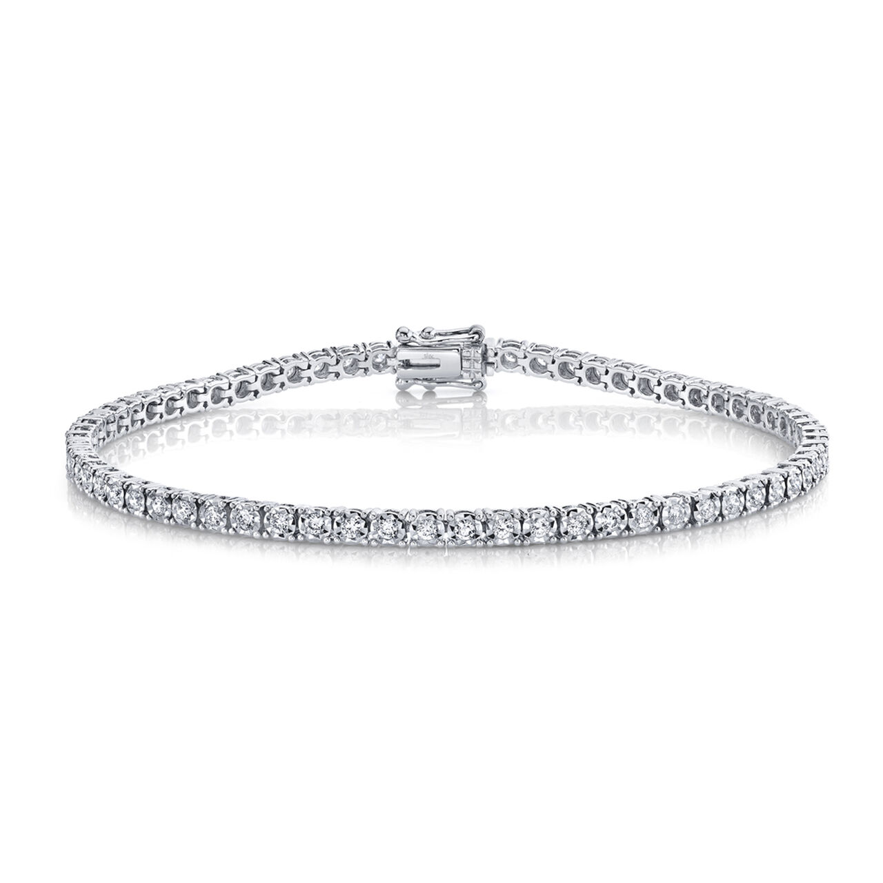 Shy Creation Stella White Gold and Diamond Tennis Bracelet SC5500294 Model Front image number 0