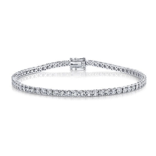 Shy Creation Stella White Gold and Diamond Tennis Bracelet SC5500294 Model Front image number 0