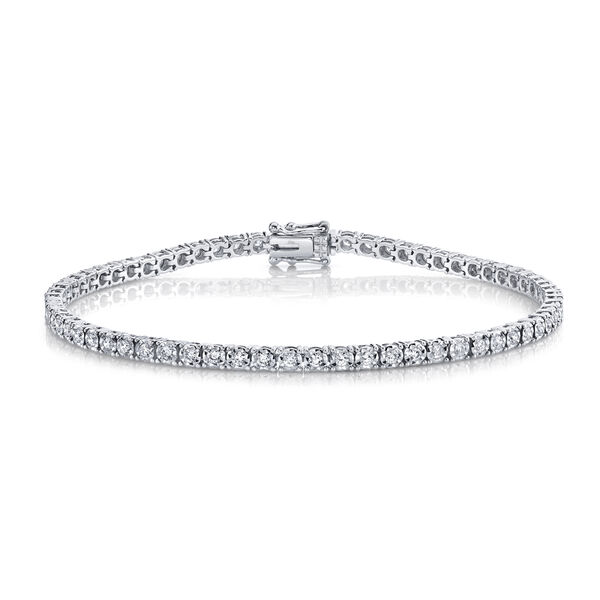 Bracelet Tennis Stella en or blanc avec diamants