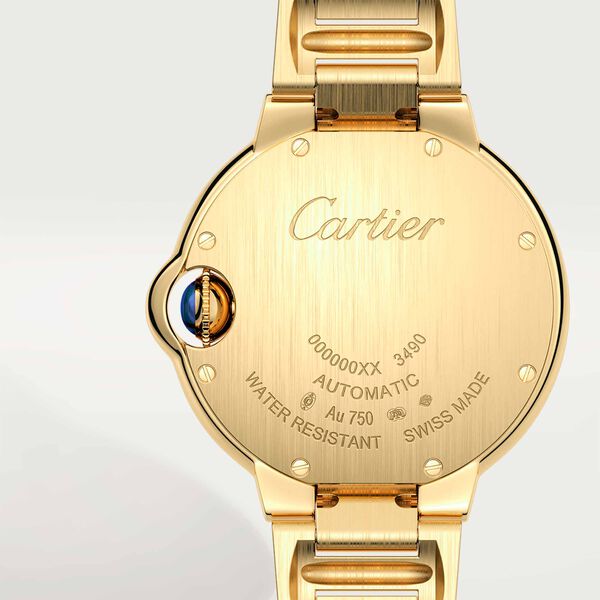 Ballon Bleu de Cartier 33 mm automatique en or jaune et diamants