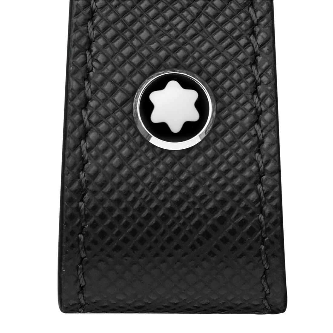 Montblanc Sartorial Stainless Steel and Leather Key Ring