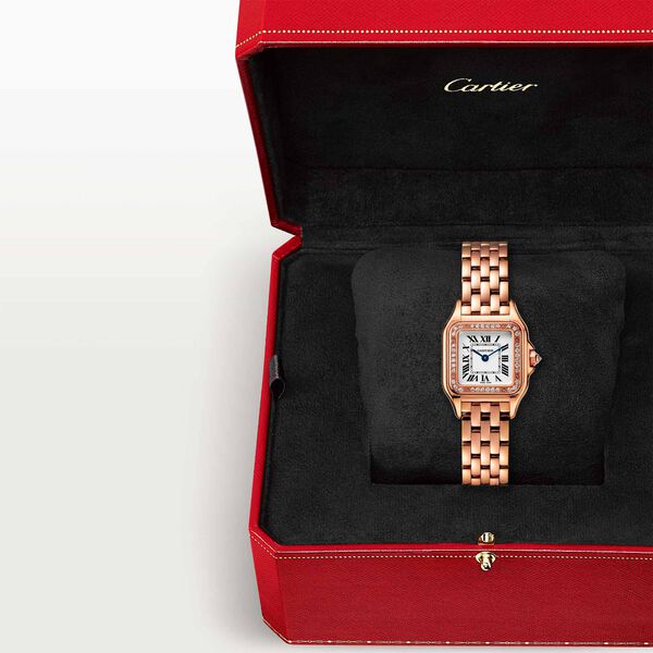 Panthère de Cartier Small Quartz 22 X 30 mm Rose Gold and Diamond