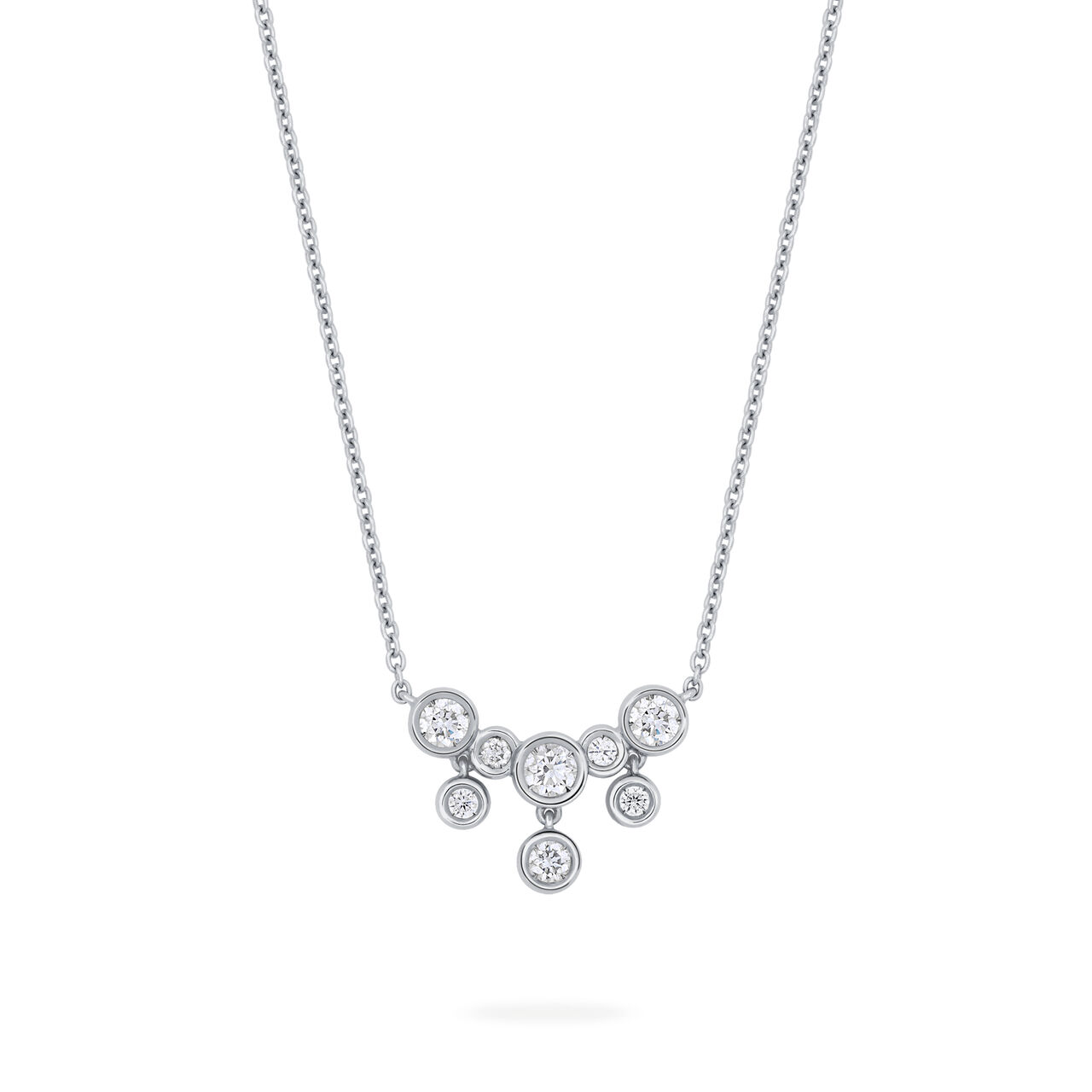 bijoux birks splash diamond small drop necklace image number 0