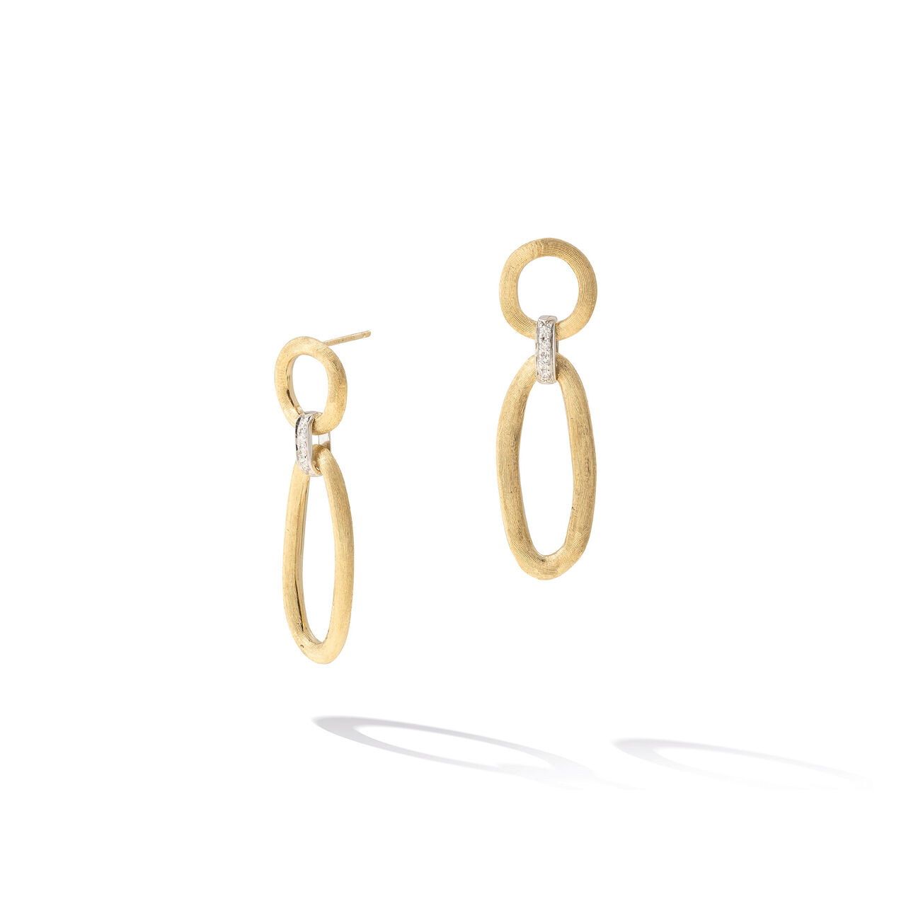 Jaipur Yellow Gold and Diamond Drop Earrings image number 0
