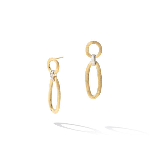 Jaipur Yellow Gold and Diamond Drop Earrings image number 0