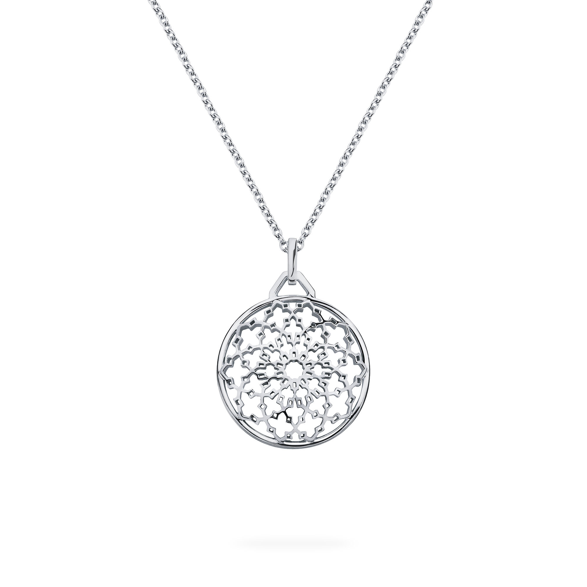Sterling Silver Medallion Necklace Birks Muse