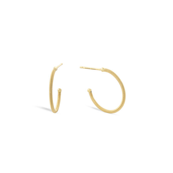 Bi49 Yellow Gold Hoop Earrings