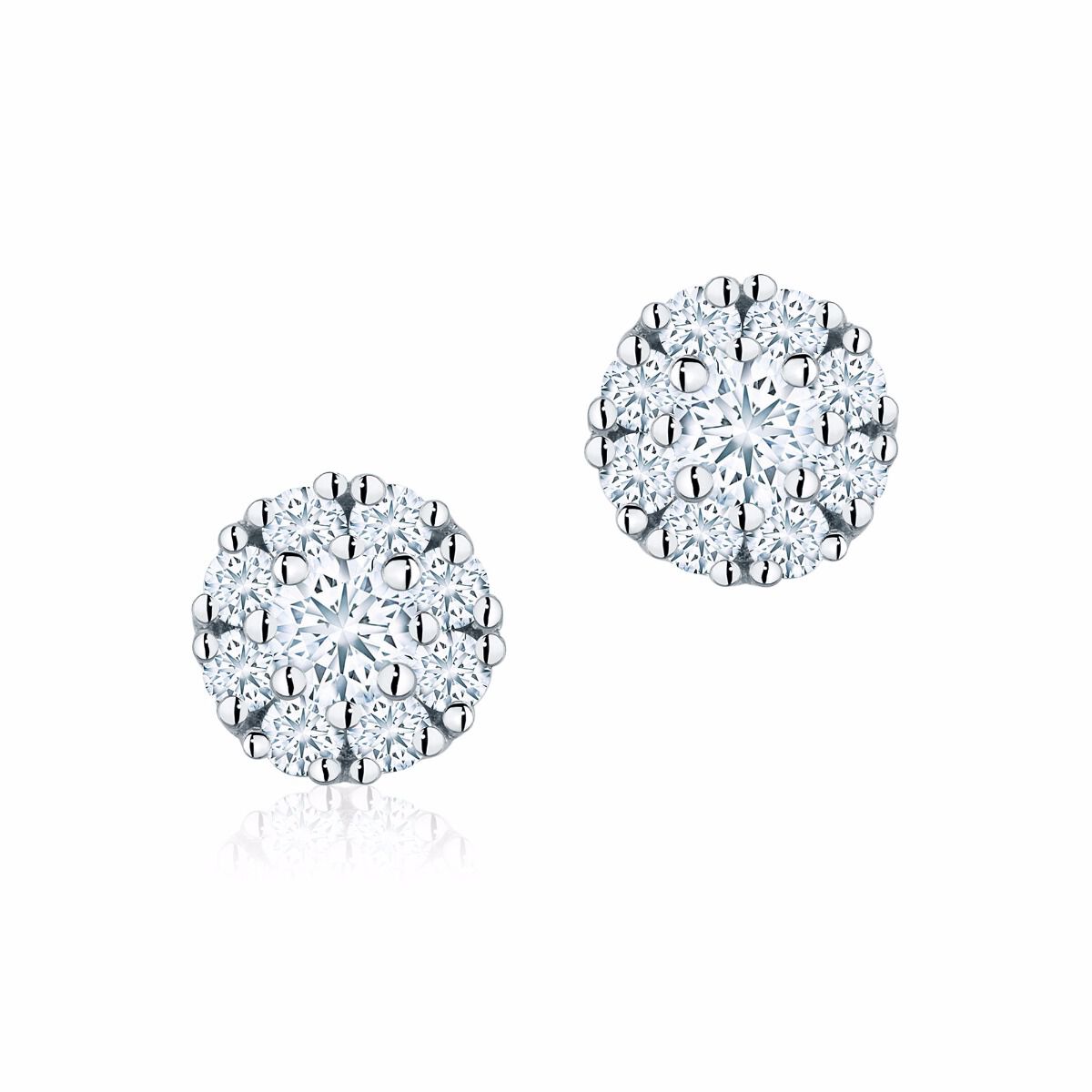 White gold earrings for toddlers best sale