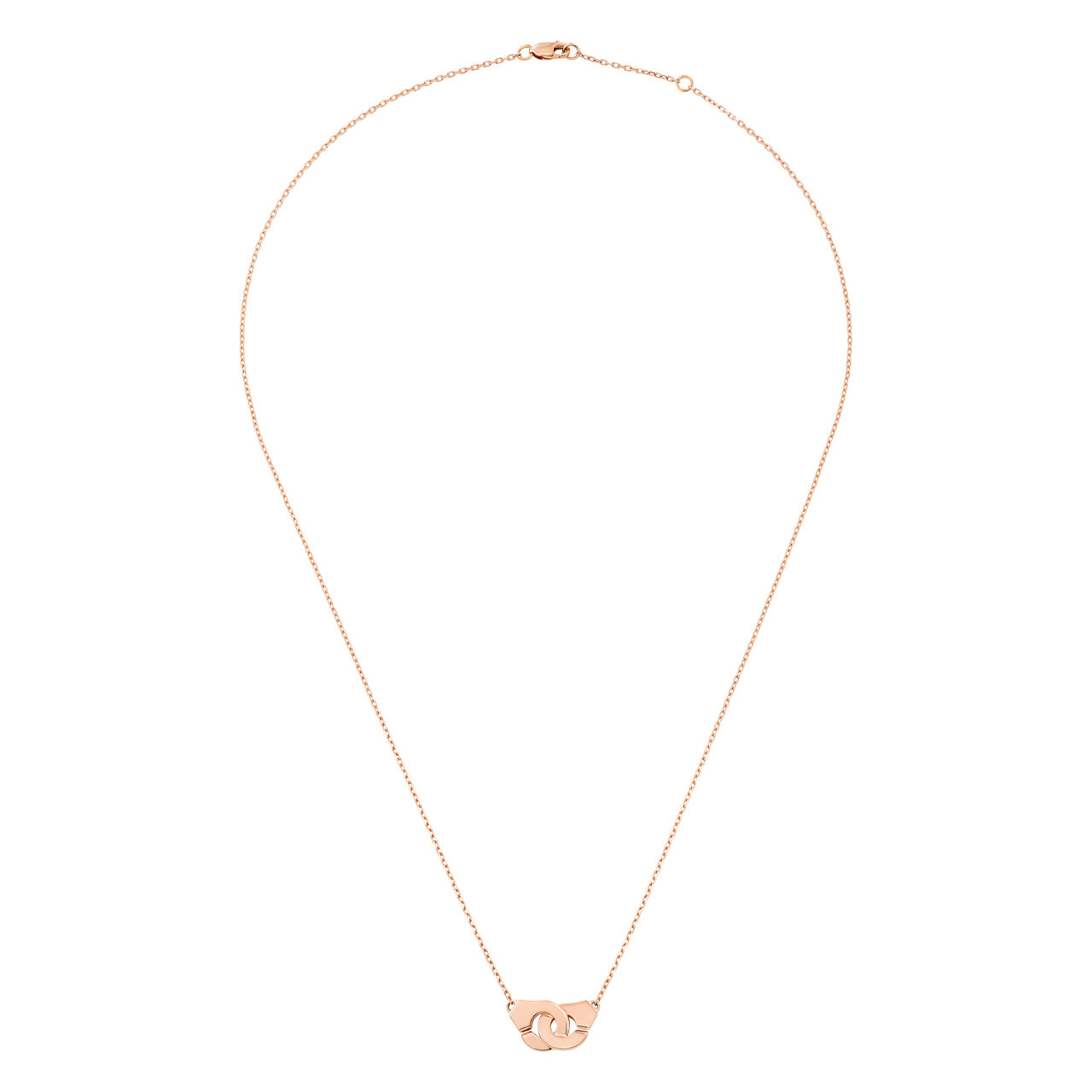 maison birks dinh van paris menottes dinh van pink gold necklace 601205 full lenght image number 1