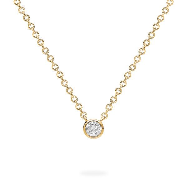 Collier en or jaune avec diamants