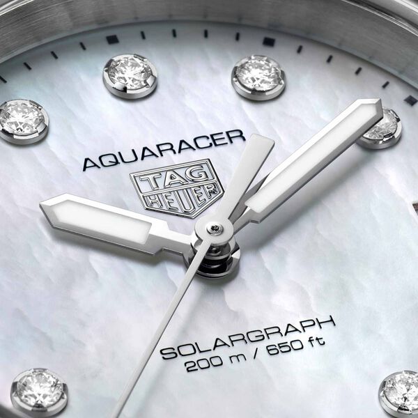 Aquaracer Professional 200 Solargraph 34 mm Stainless Steel and Diamond