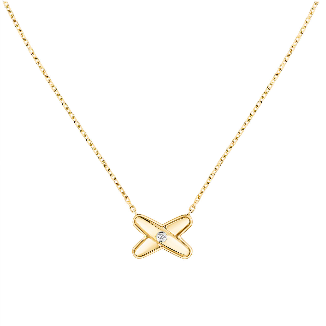 Chaumet Jeux De Liens Yellow Gold and Diamond Pendant 86024 image number 0